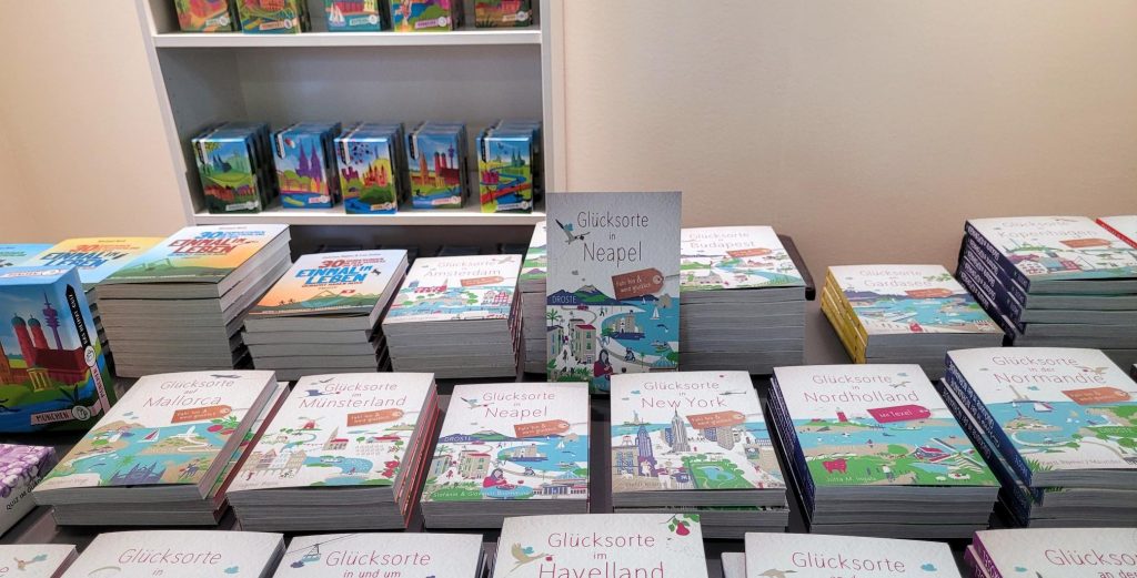 Buch "Glücksorte in Neapel" auf der Frankfurter Buchmesse